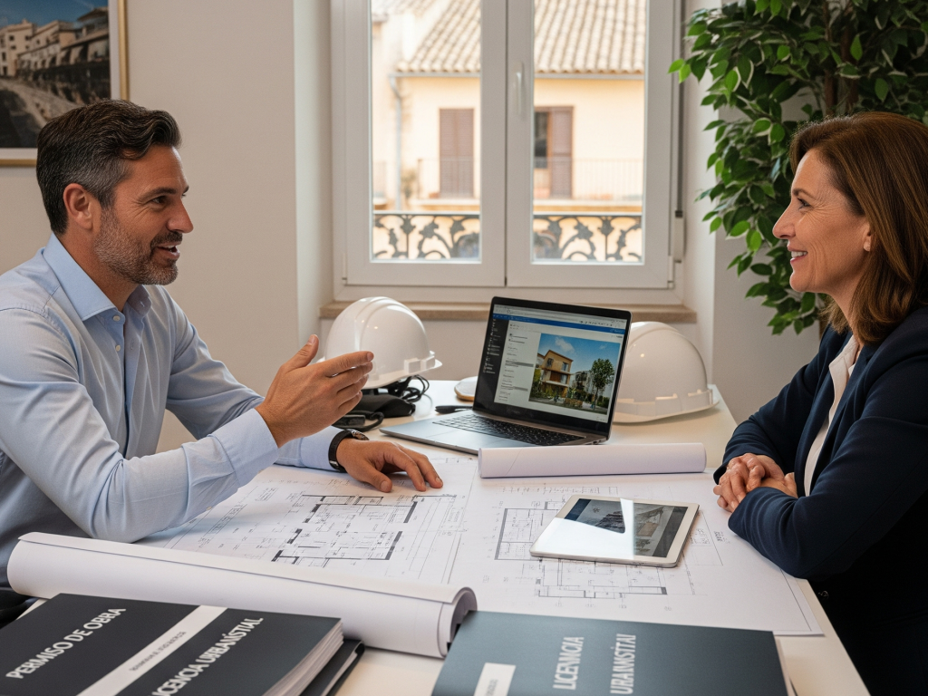Documentación y permisos de obra en Mallorca-ordenador